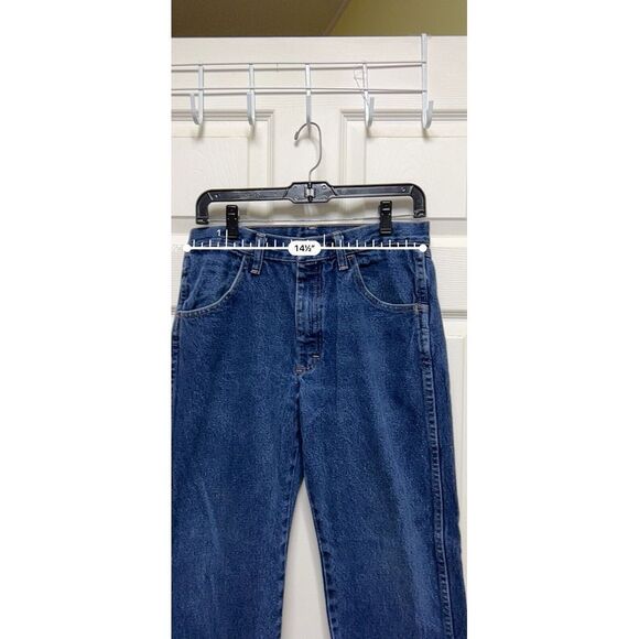 Rustler Jeans Mens 31x30 (30w) Blue Denim Straight Cut Workwear Medium‎ Wash DEU - Picture 3 of 7